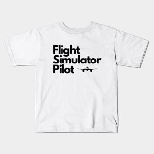 Flight Simulator Pilot Kids T-Shirt